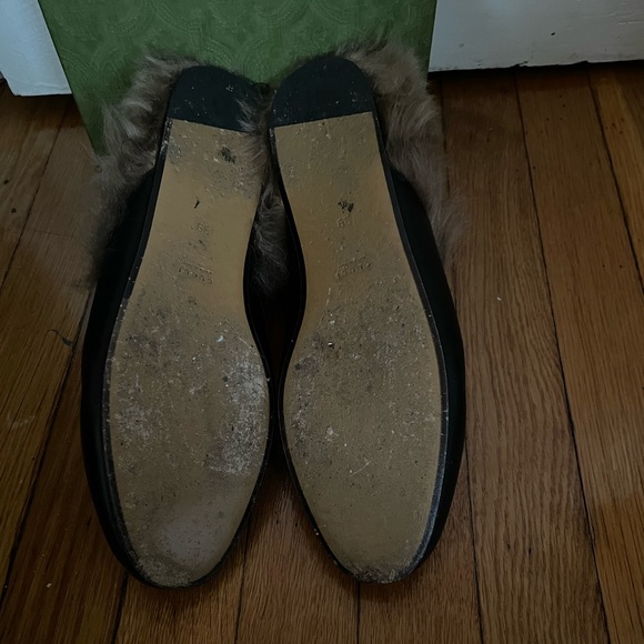 Gucci Princeton slide with fur/black - Picture 6 of 7